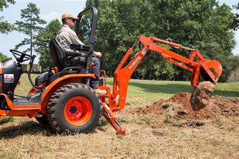 Consider any task done with the power of a 23- 26 HP Kubota diesel engine, upgraded category I 3-point hitch, hydraulic independent PTO and telescoping stabilizers for efficient implement attachment. . Kubota bh70 backhoe specs